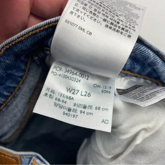 Levi’s WEDGIE STRAIGHT WOMEN'S JEANS SIZE 27 - Picture 4 of 6